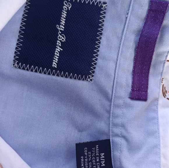 Tommy Bahama Hawaiian Camp Shirt Size Medium Short Sleeve Parrot Multicolor - Picture 4 of 6